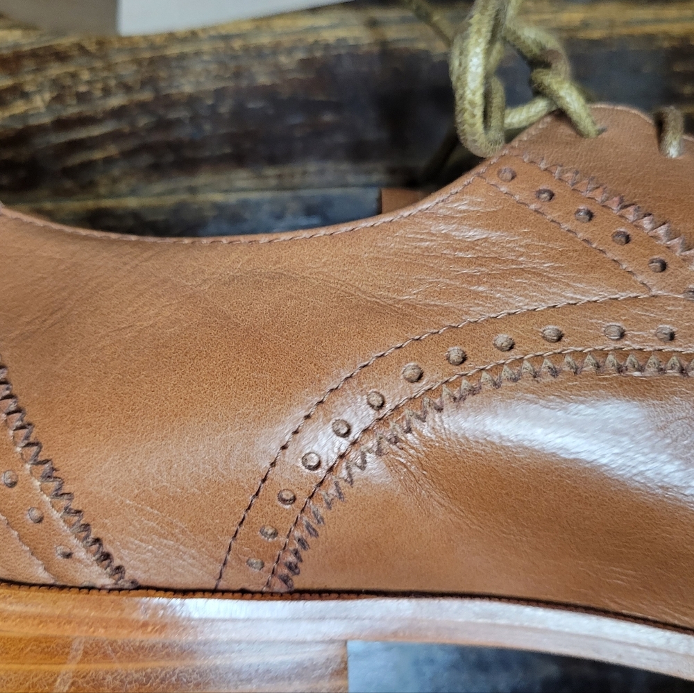 Christy Dawn Agnes Oxford in saddle leather 6 - Picture 10 of 11